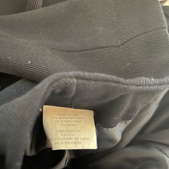 SOLD - On another Platform! LRL Wool Maxi Pencil Navy Blue Vintage Skirt - Picture 5 of 10